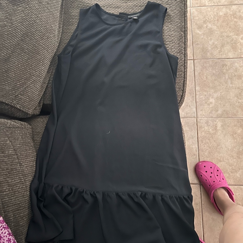 Halogen Black Ruffle dress